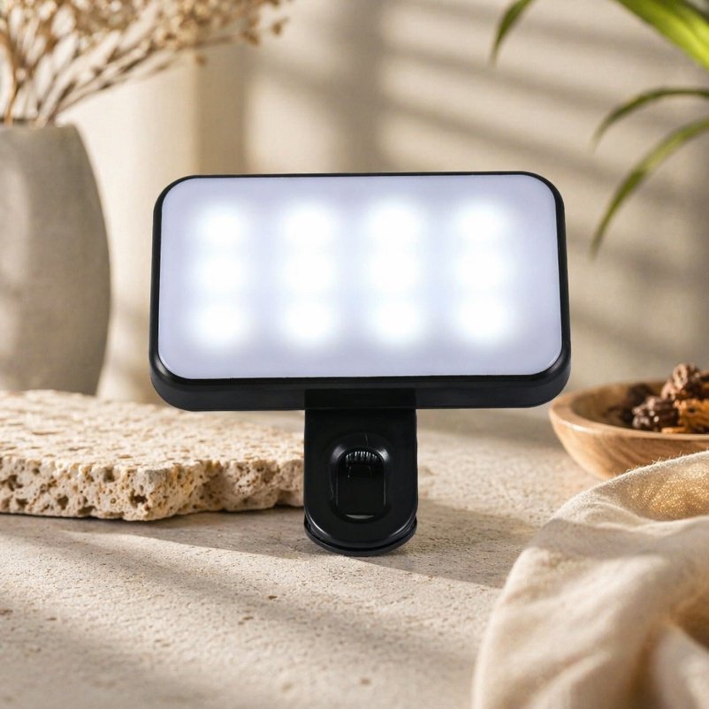 Wiederaufladbares LED-Licht für Handy, Livestream-Blitzlicht