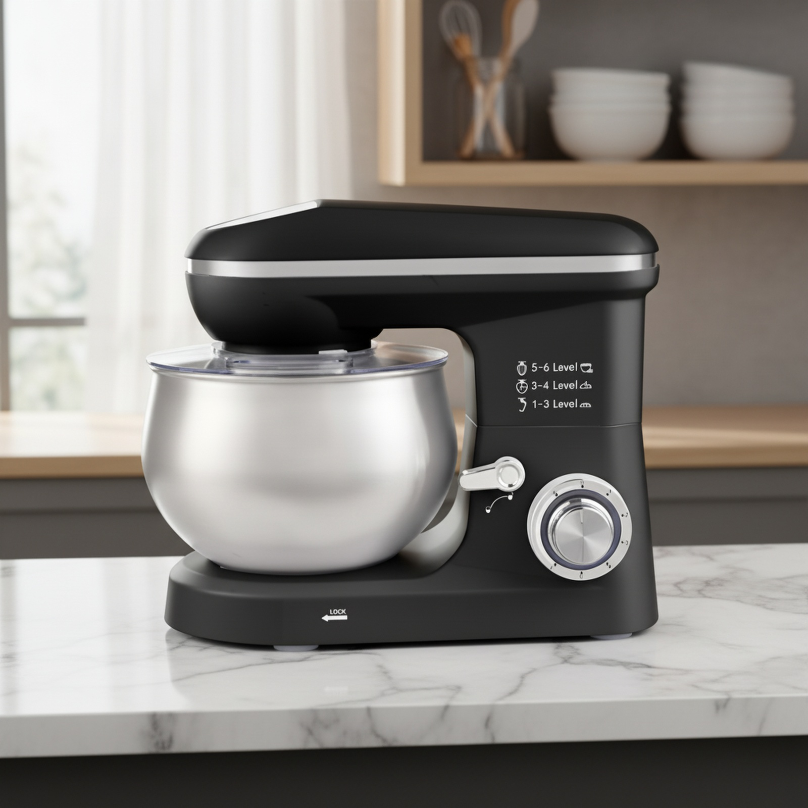 Multifunctional 3-in-1 kitchen mixer on countertop