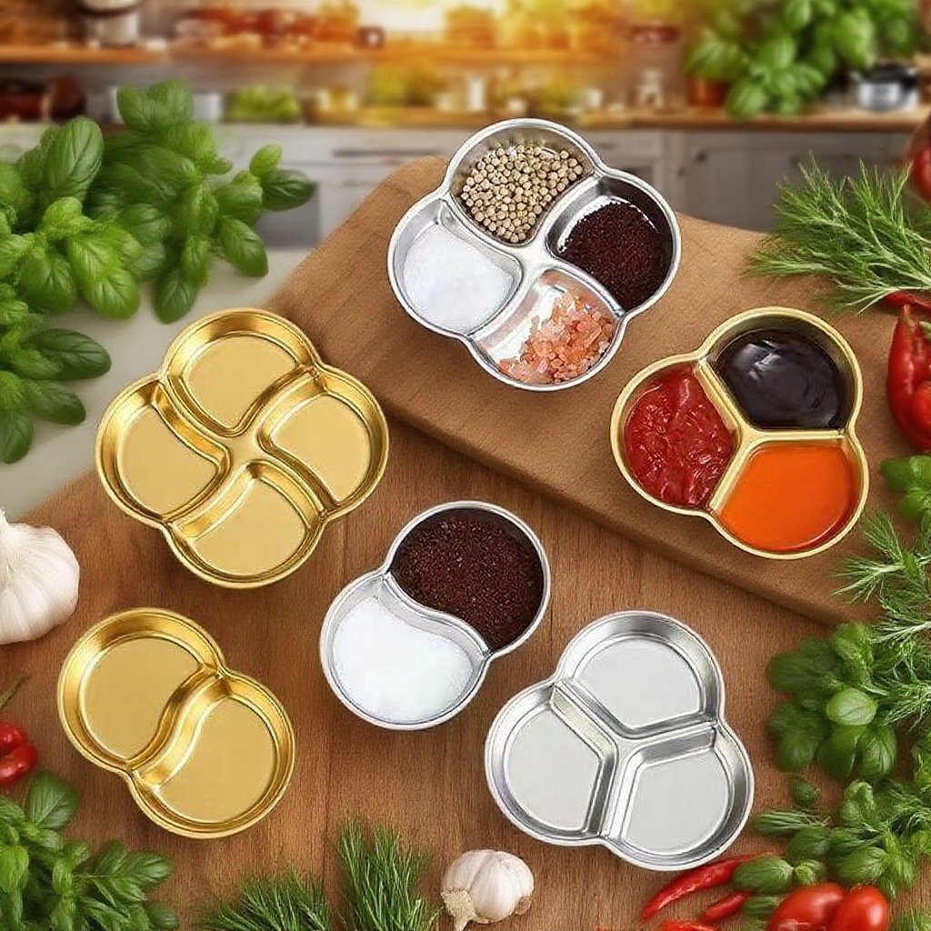 식당에서 활용되는 분격 소스 접시