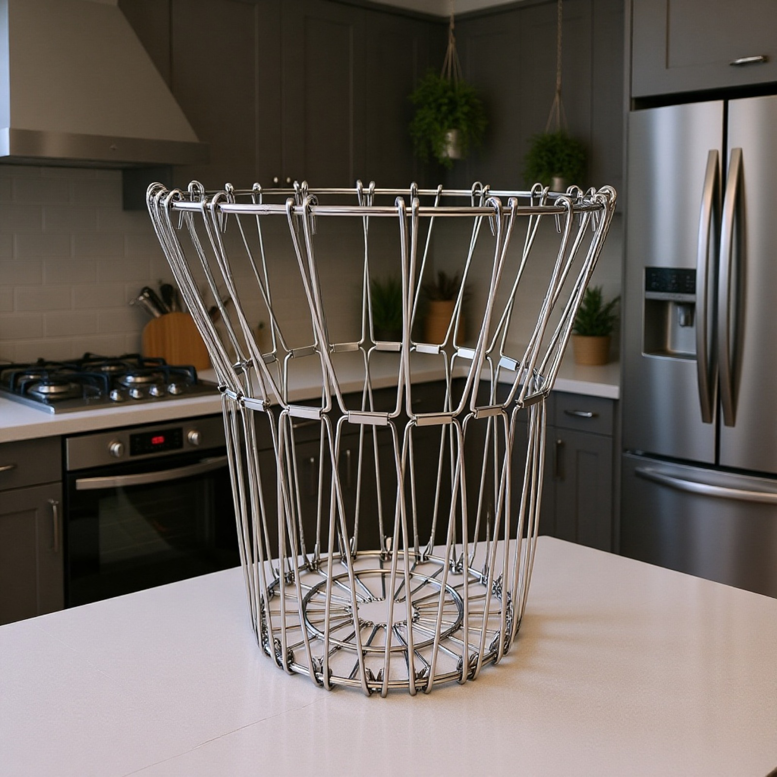 단철 다기능 수납 바구니