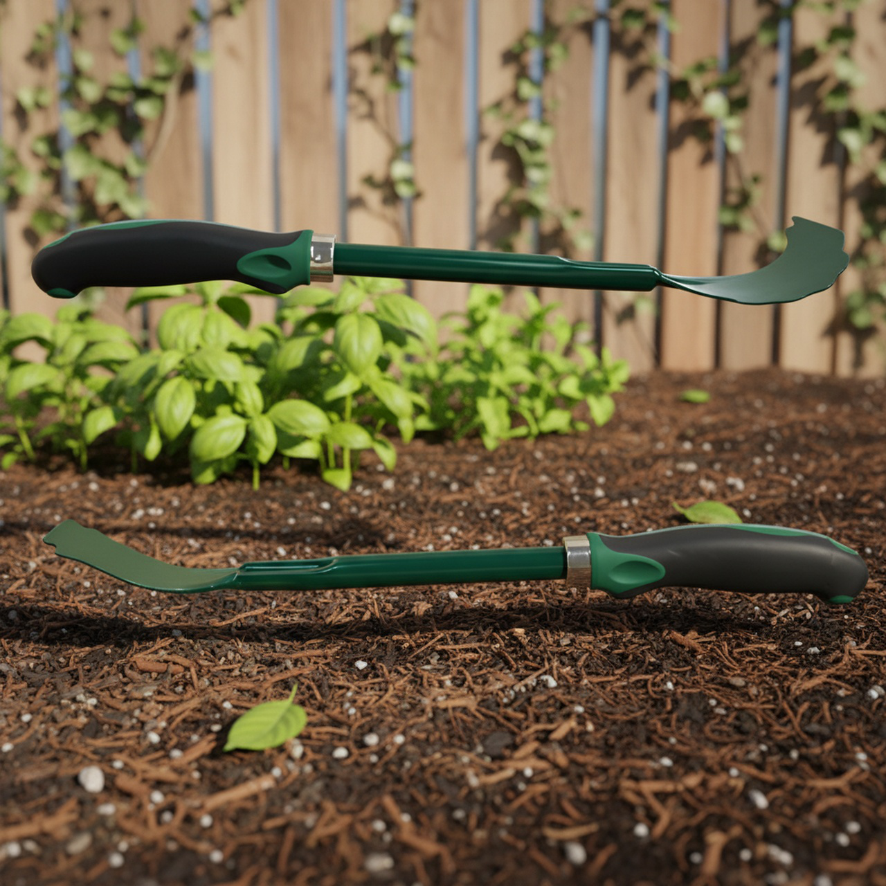 Pruning knife cutting plant stems