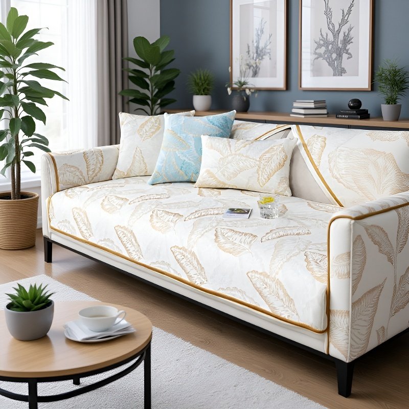 レザーソファークッションアイスシルクカバークロス 夏の滑り止め涼しい感じクッションクーラーカバーカバー