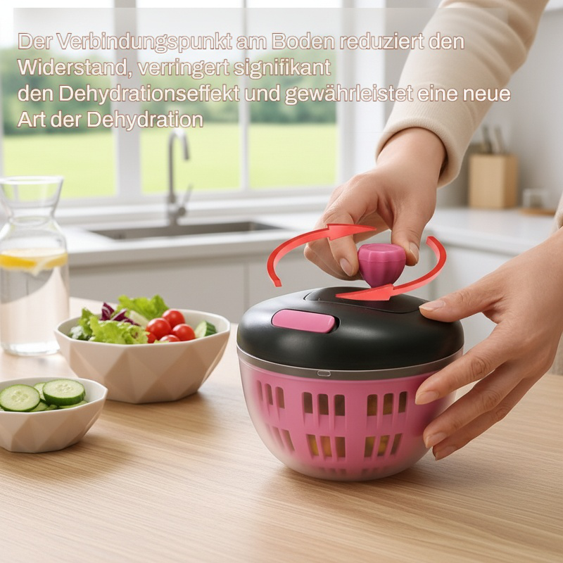 Manuelle Wasser-Schleuder für Gemüse und Salat