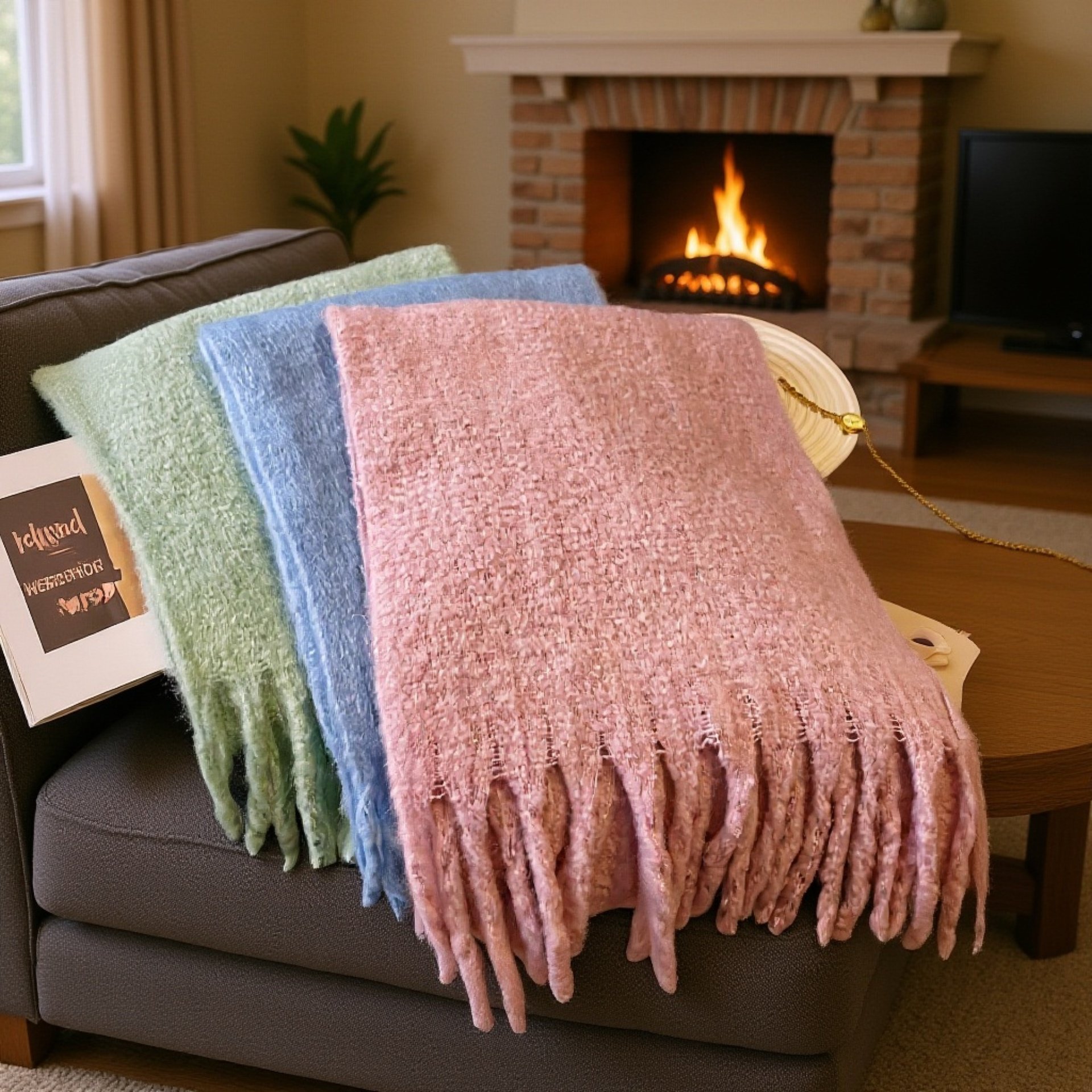 Stylový zateplený šál pro ženy