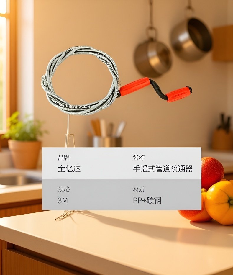 Federmechanismus Rohrreiniger für Küche