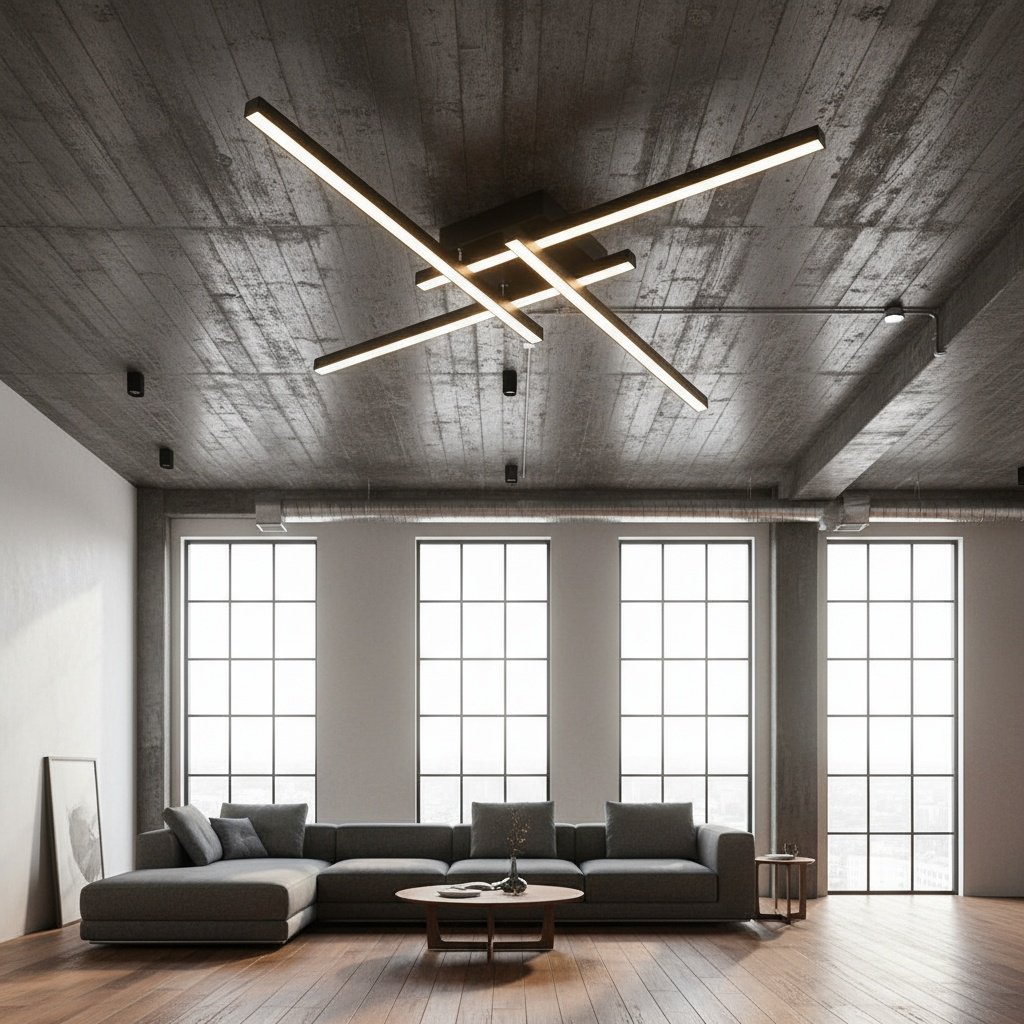 Küchenbeleuchtung mit moderner LED-Deckenleuchte