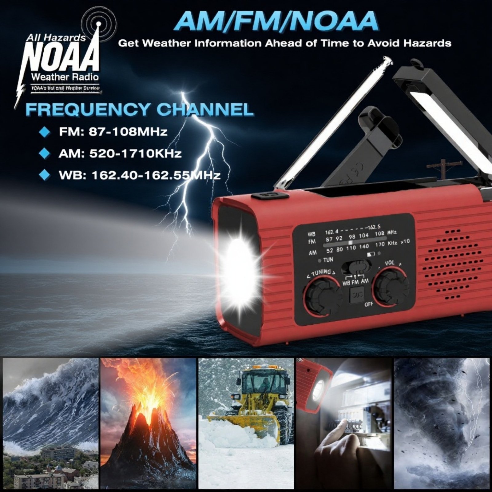 Tragbares Kurbelradio für Camping und Outdoor-Abenteuer