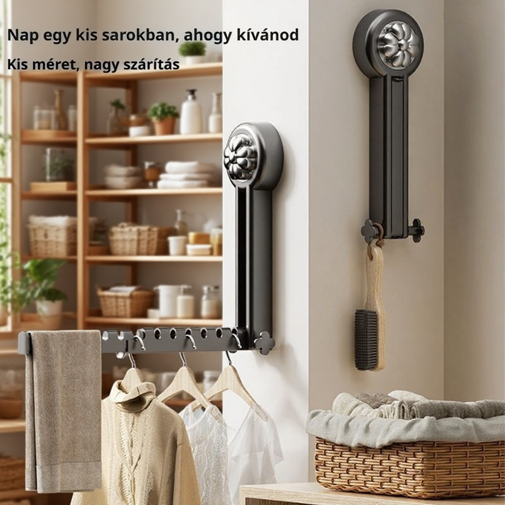 Multifunkciós polc szárító állvány láthatatlan tároló tapadókoronggal