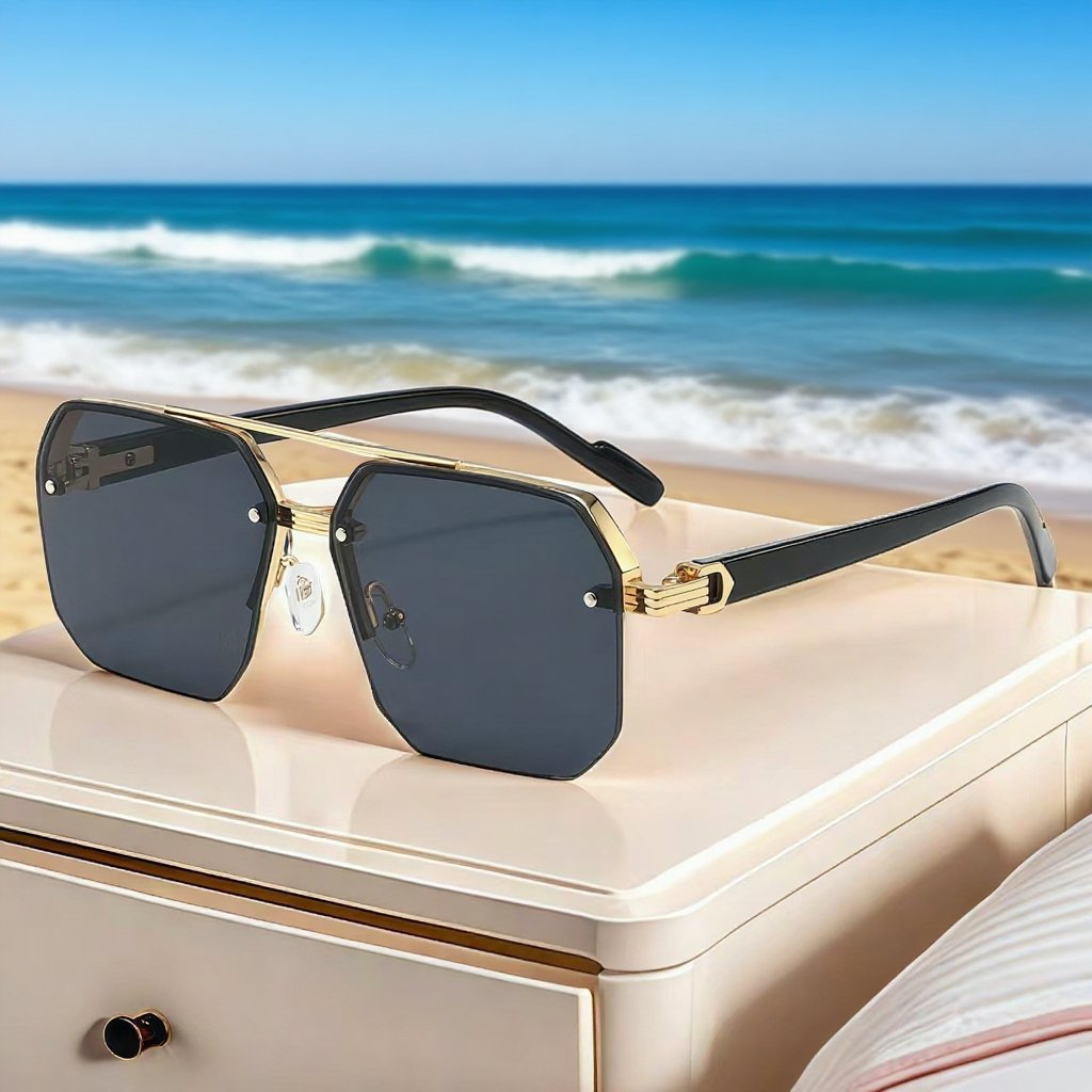 Gafas de sol polarizadas de doble puente en alta definición