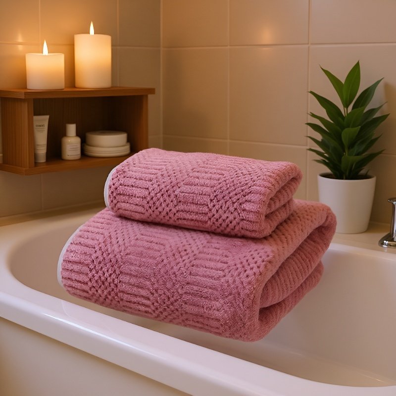 산호 양털 흡수성 두꺼운 성인용 세수타월