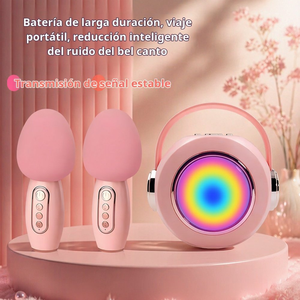 Micrófono inalámbrico para niños con altavoz y karaoke todo en uno