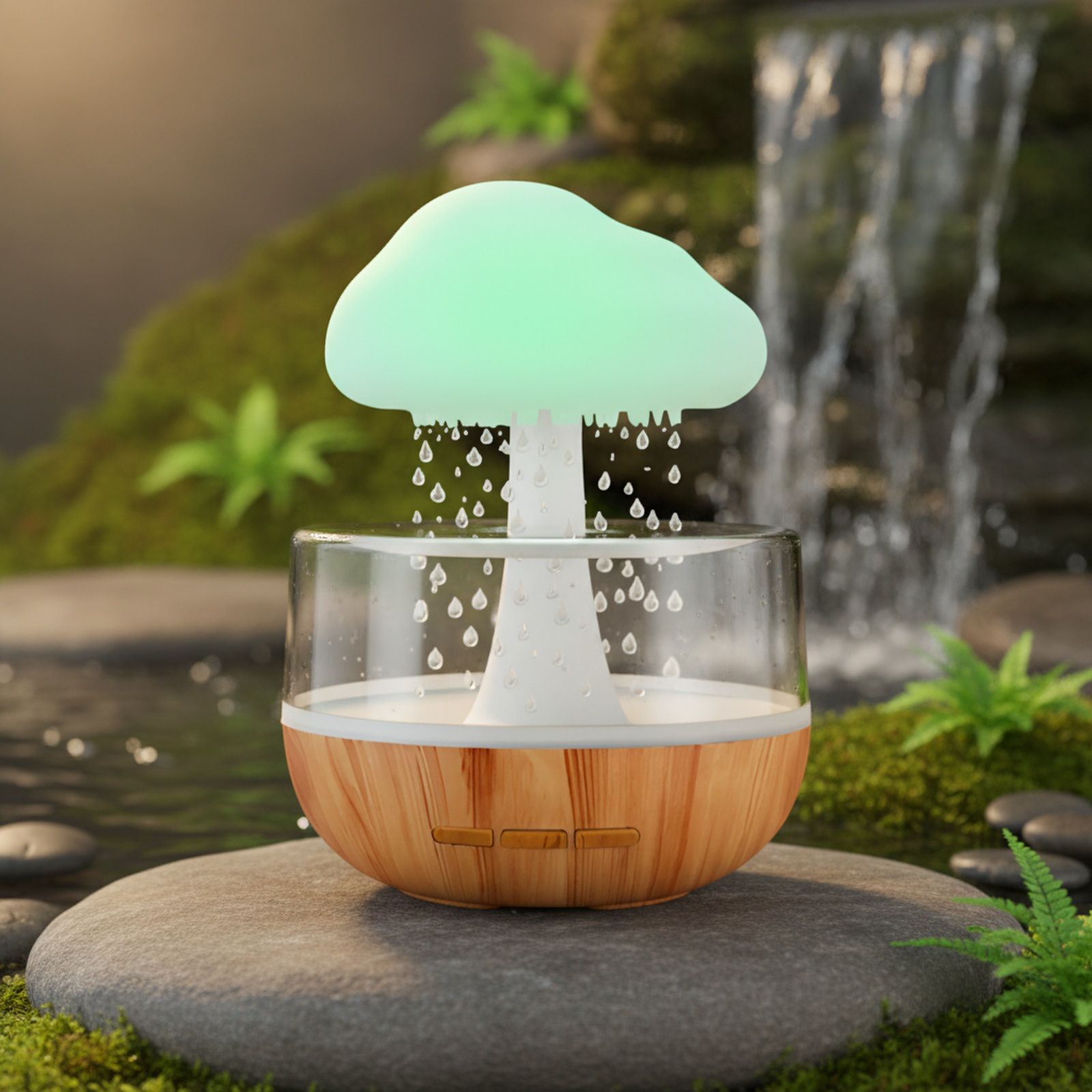 クラウドレインドロップ スマートカラーチェンジ加湿器