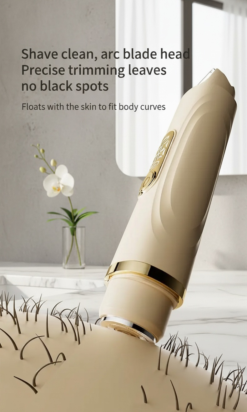 Rechargeable and portable electric hair remover