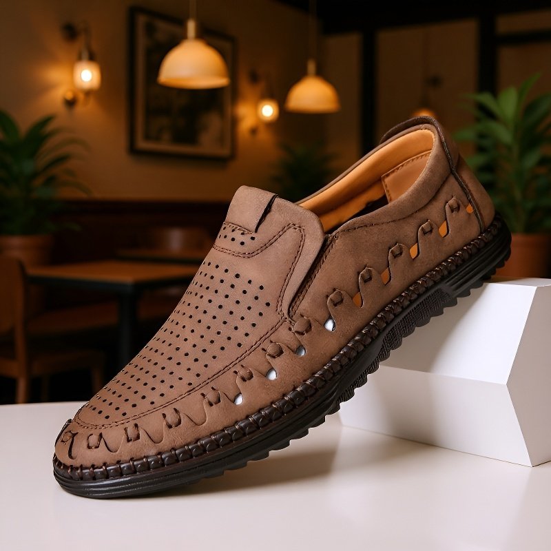 أحذية جلدية كاجوال يدوية بلمسة عصرية