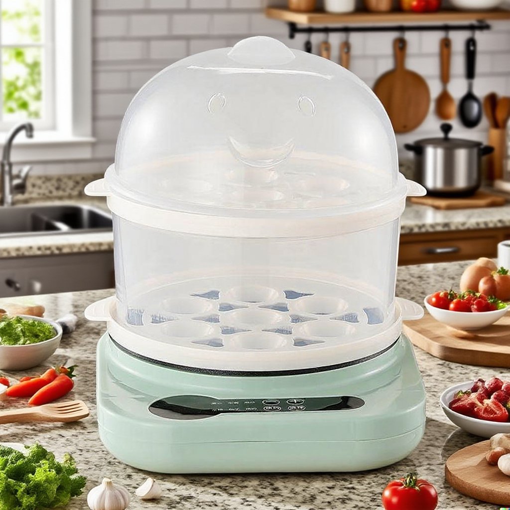 다기능 자동 전원 차단 미니 계란찜기