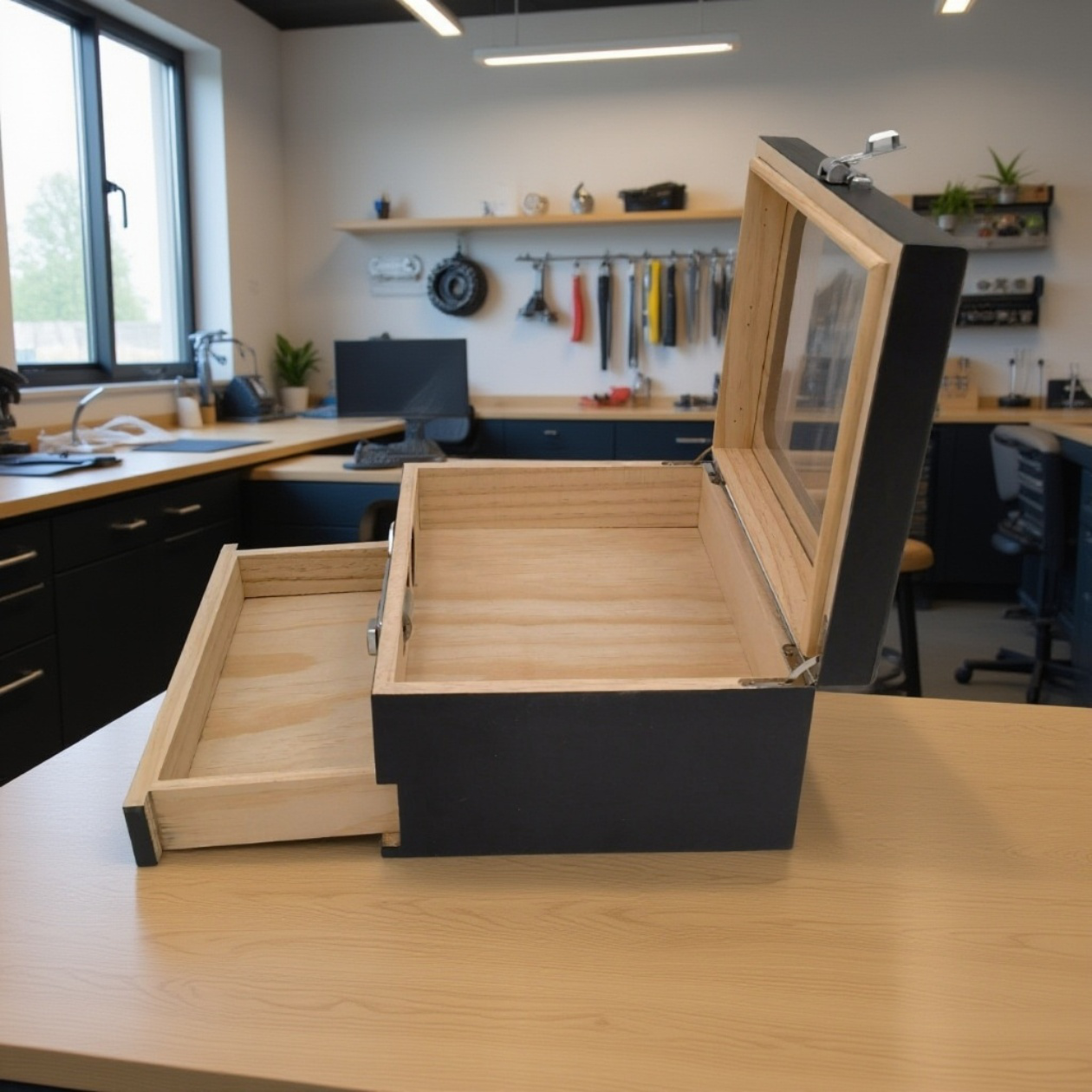 Moderne Aufbewahrungsbox aus hochwertigen Materialien