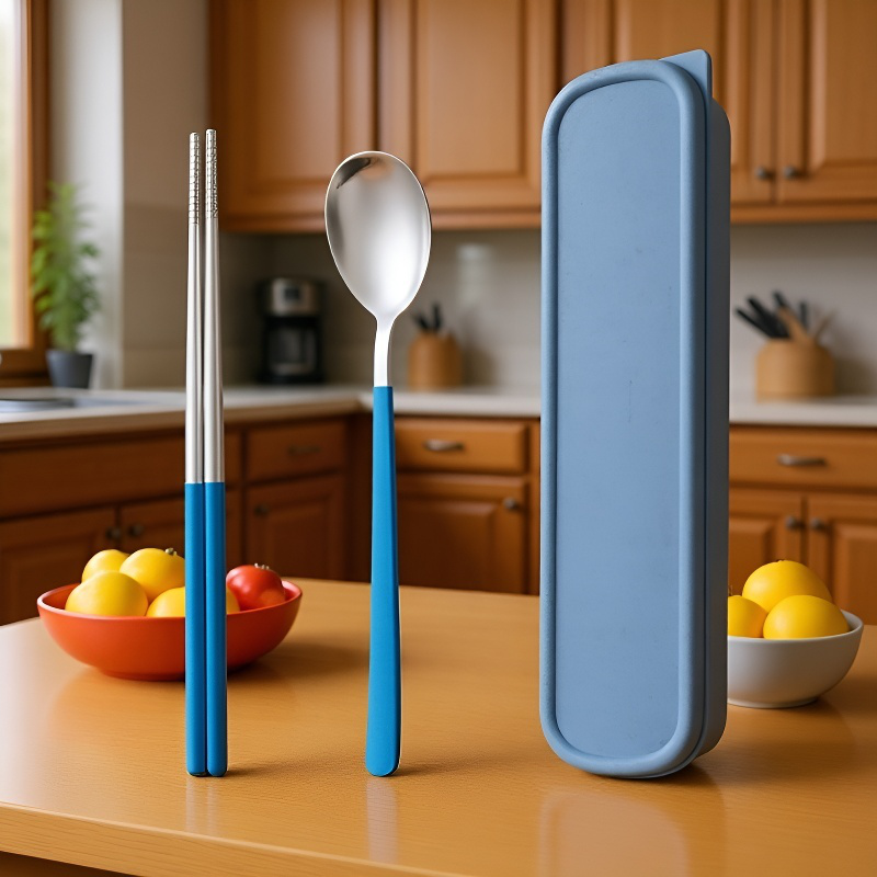 친환경 304 스테인리스 스틸 식기 세트 패키지 이미지