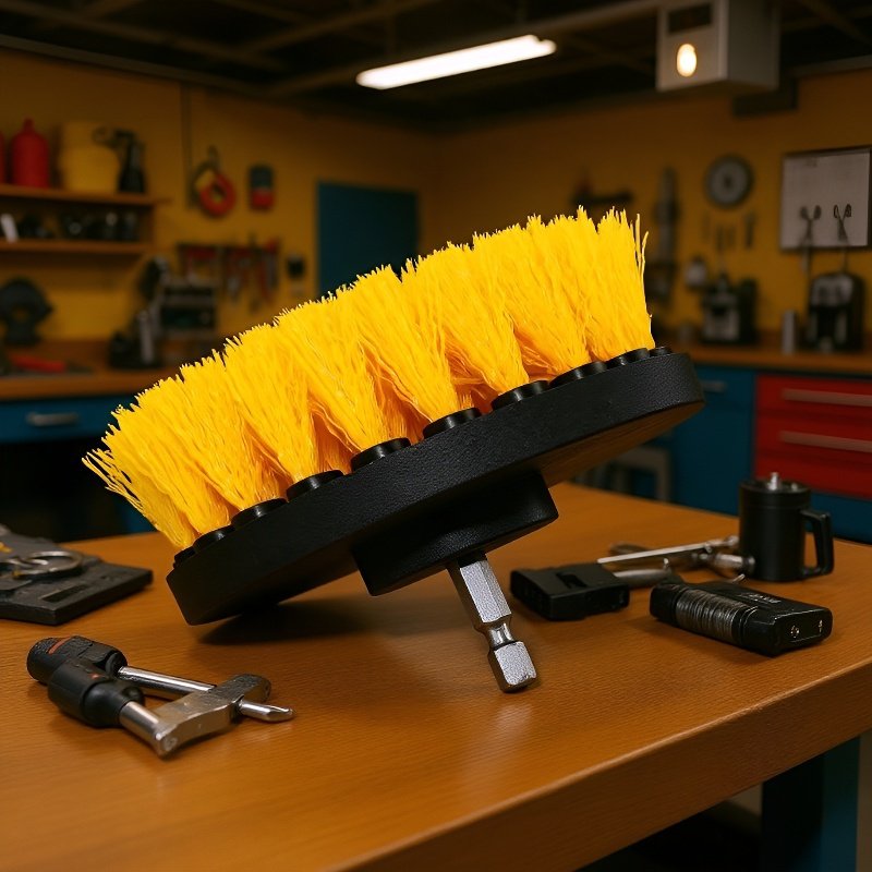 Drill Powered Multi-Function Cleaning Kit for Carpet & Car Detailing