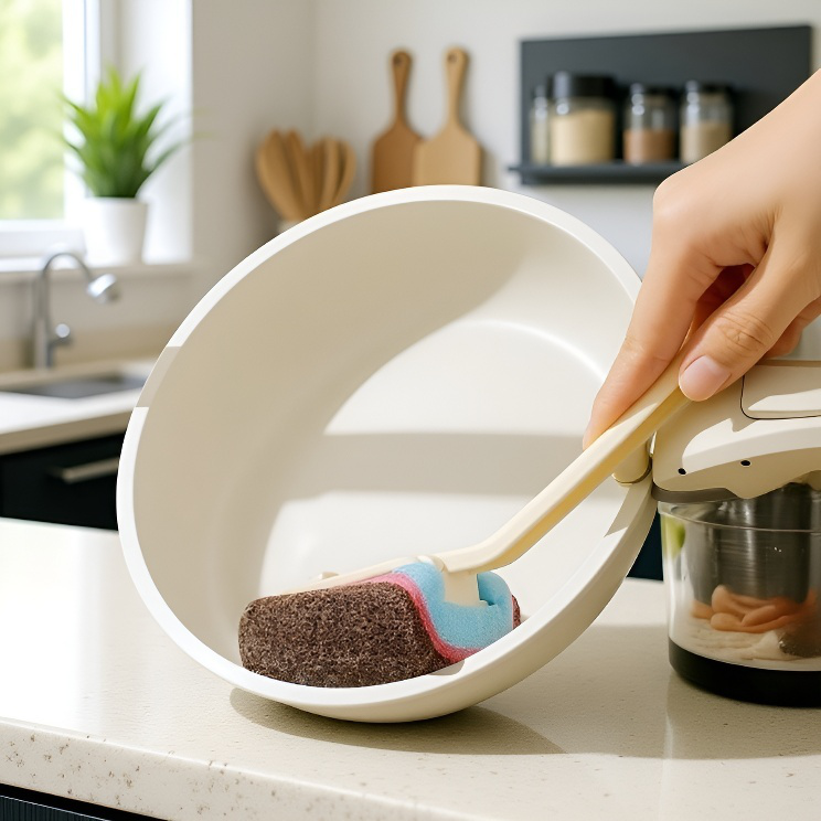 Cepillo multiusos para limpieza profunda en la cocina