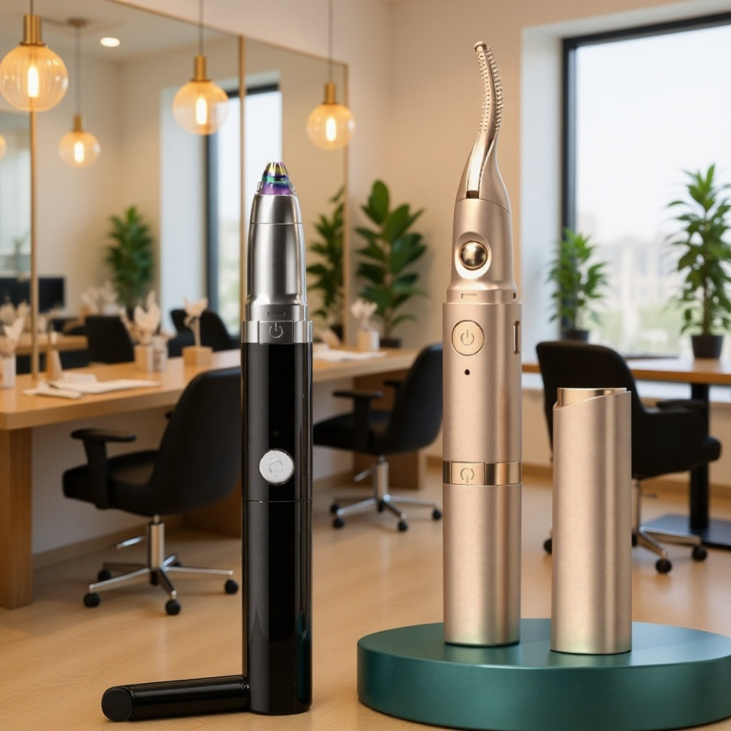 Elektrische Wimpernzange und Augenbrauentrimmer 2-in-1