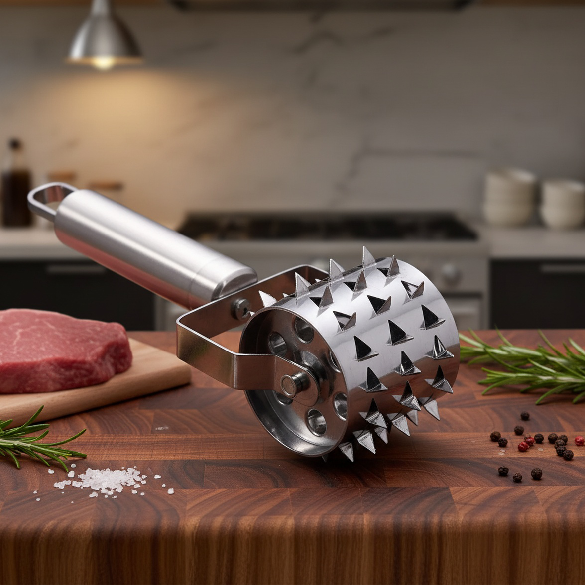 キッチン用ステンレス肉軟化器