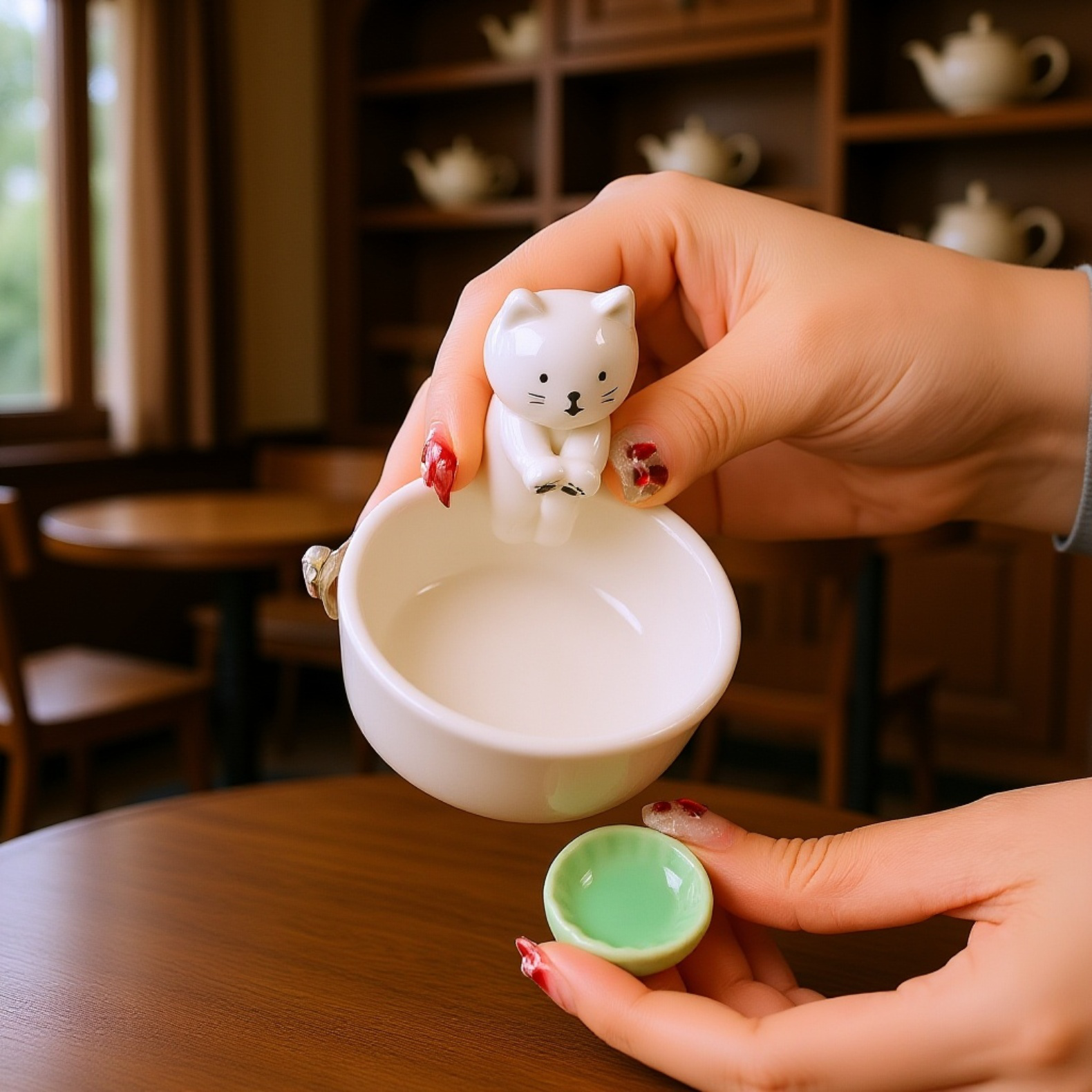 人気オフィス雑貨の猫型線香炉