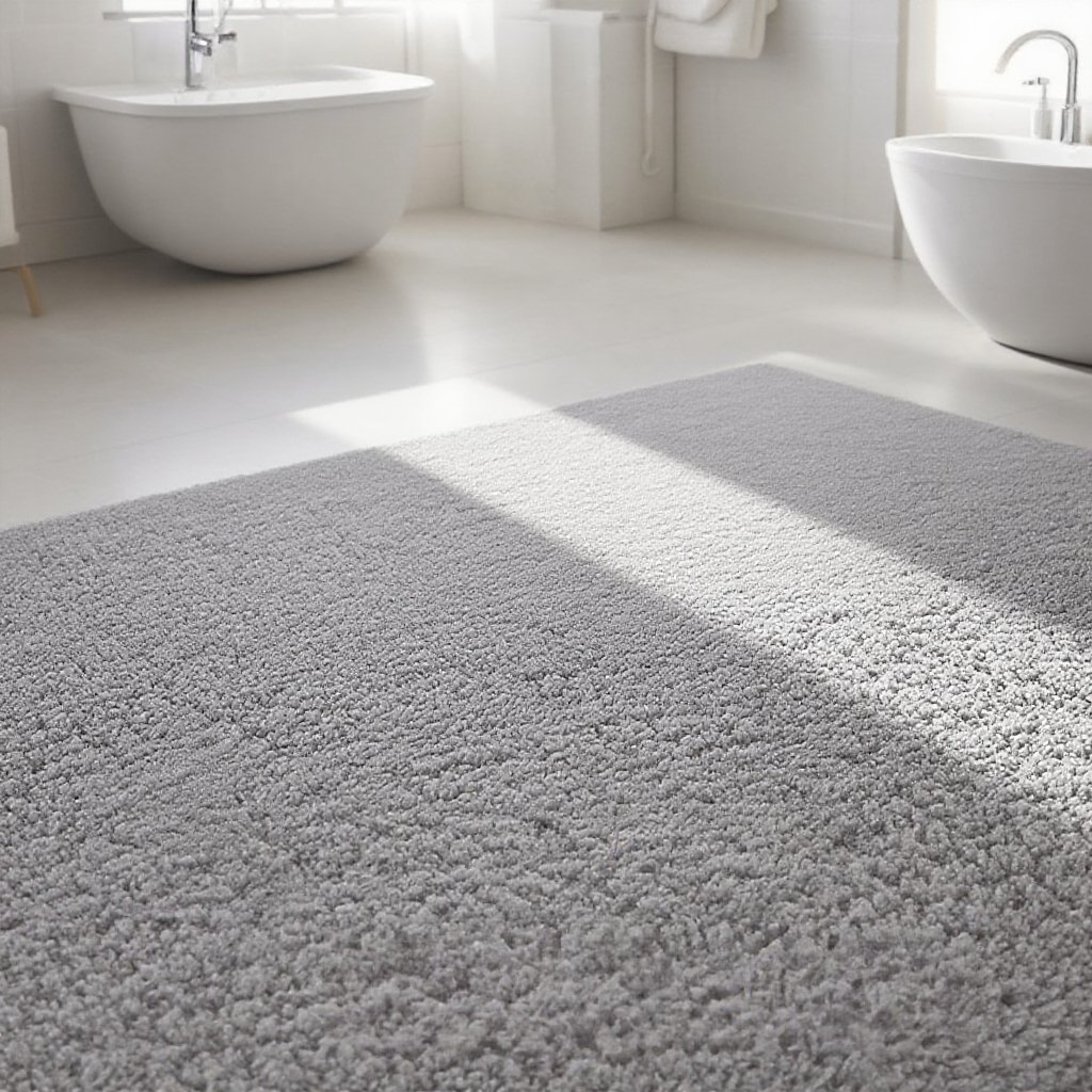 흡수력이 뛰어난 면 소재 욕실 패드 확대 이미지