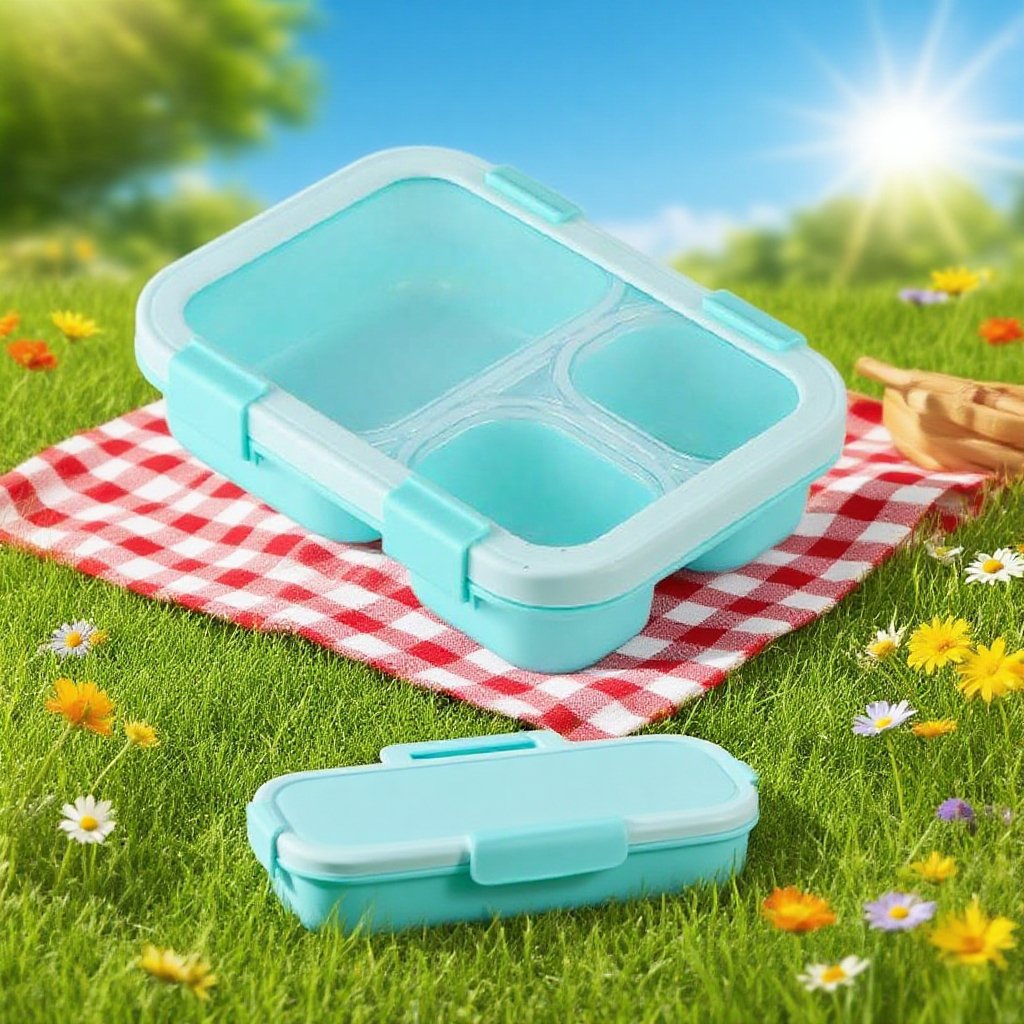 세련된 마카롱 컬러 수납 도시락