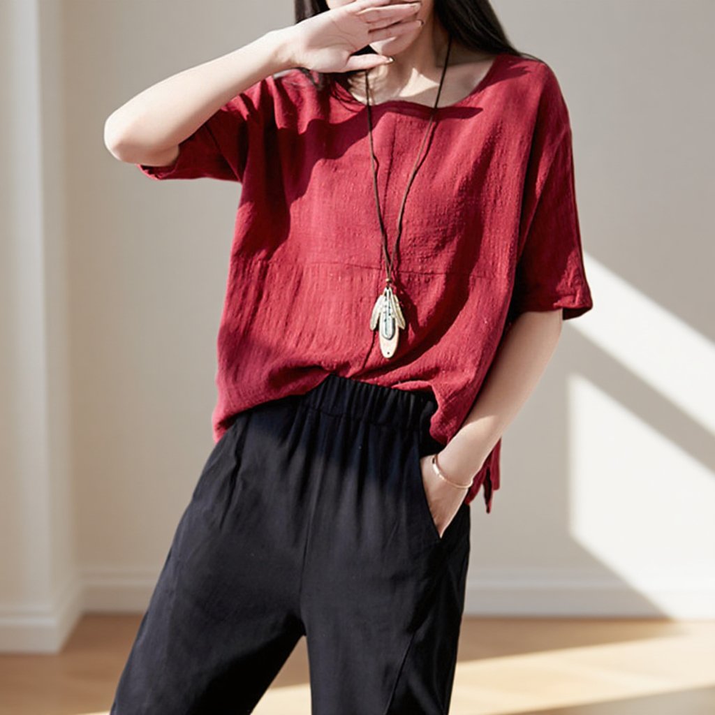 【綿麻ブラウス】流行り廃りなく着回せるアイテム！