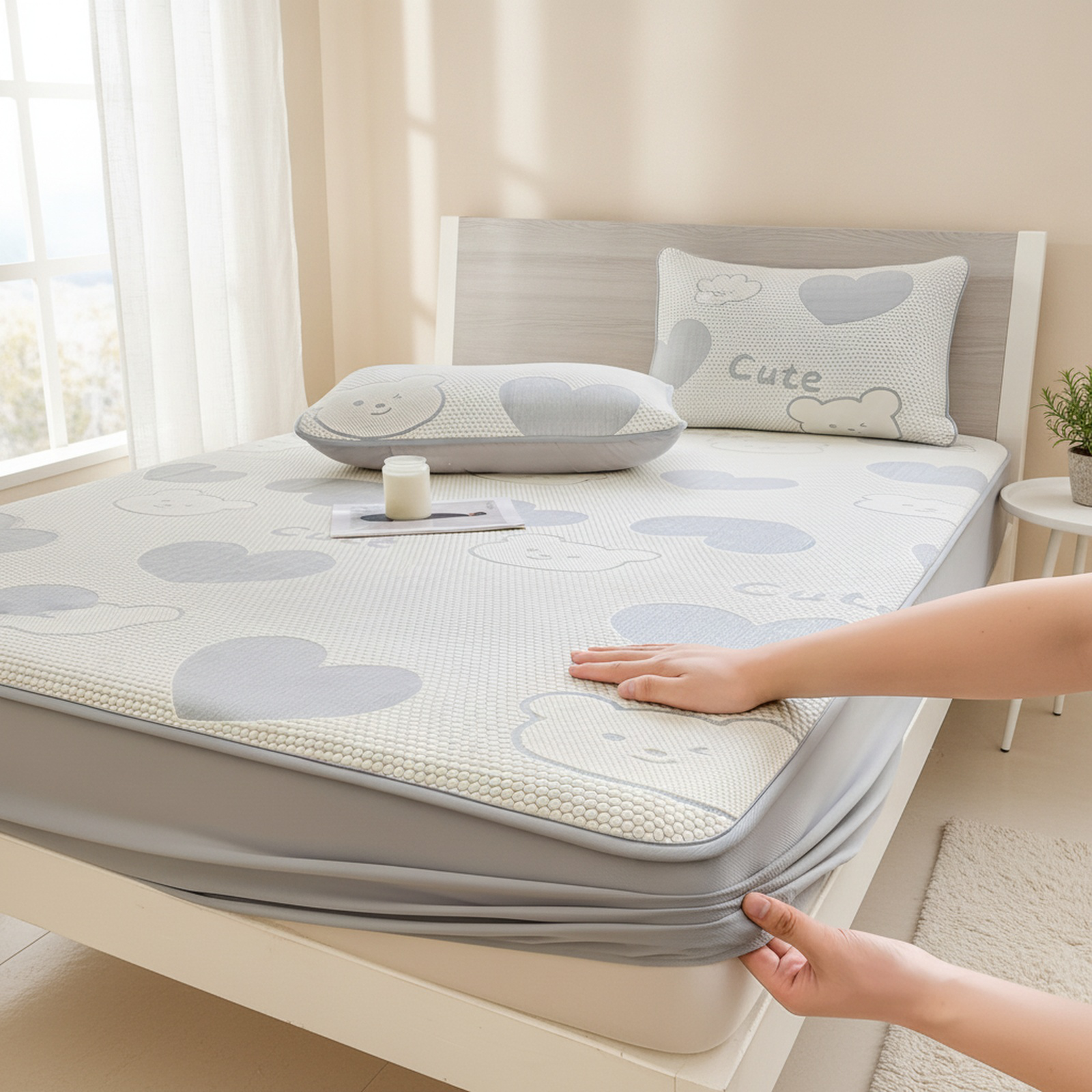 Baby and mom ice silk cooling mat small size