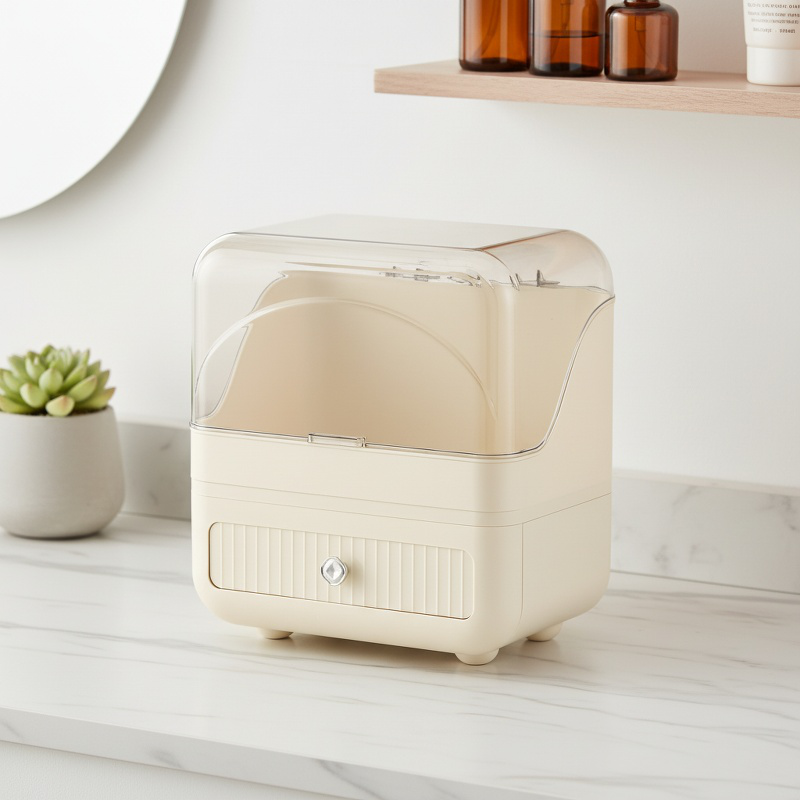 Dustproof Large Makeup Desktop Organizer Box