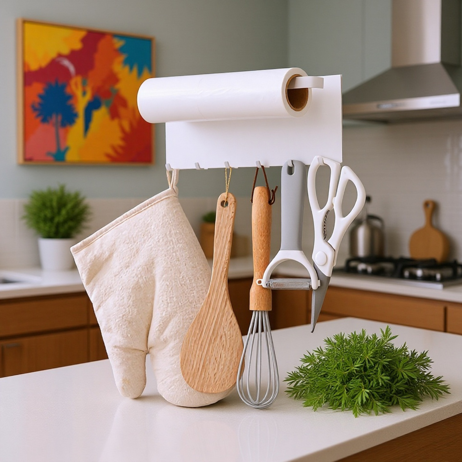 Magnetisches Eisenregal zur Aufbewahrung an der Seite des Kühlschranks