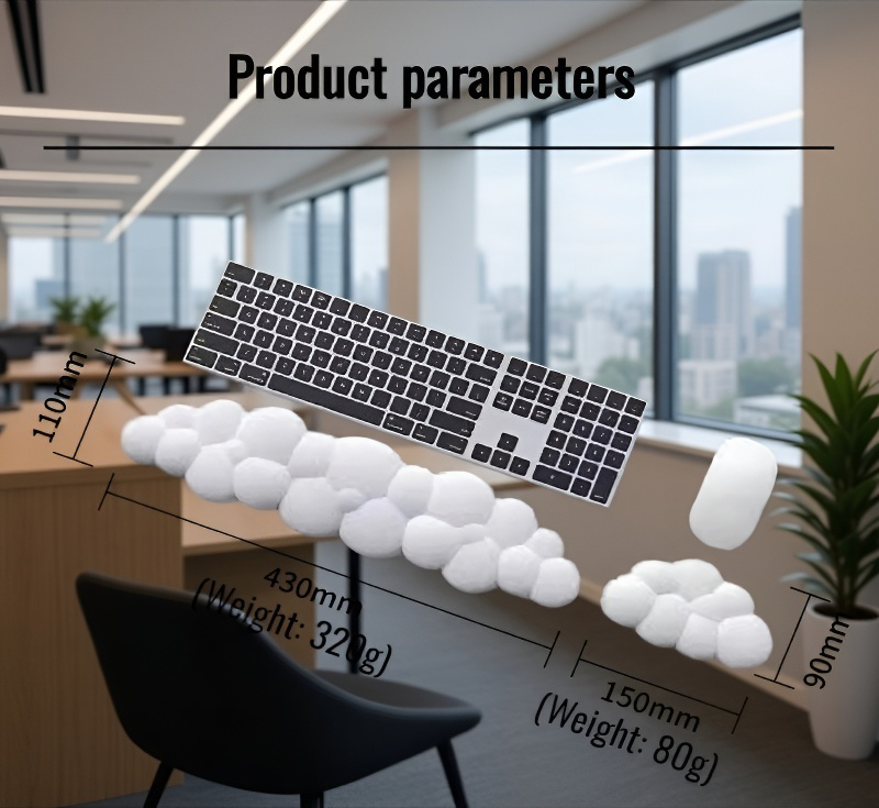 Ergonomic Desktop Wrist Cushion for Typing