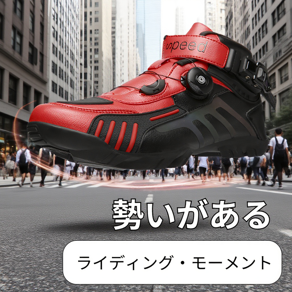  冬季バイク用レーシングショートブーツ オフロードモーターサイクルシューズ