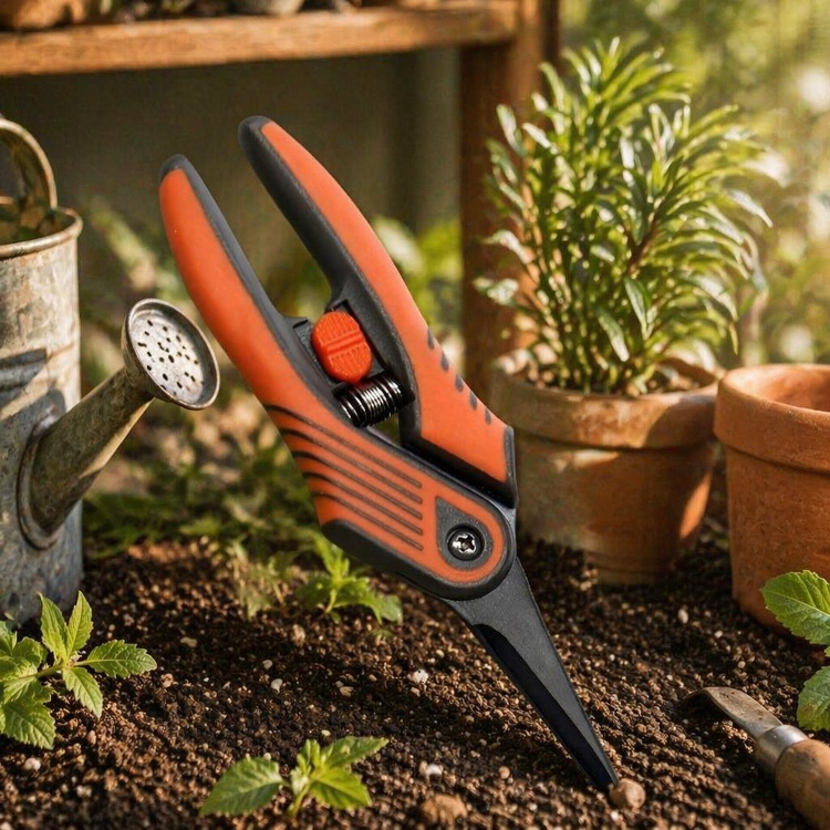 Langlebige Gartenschere mit rutschfestem Griff