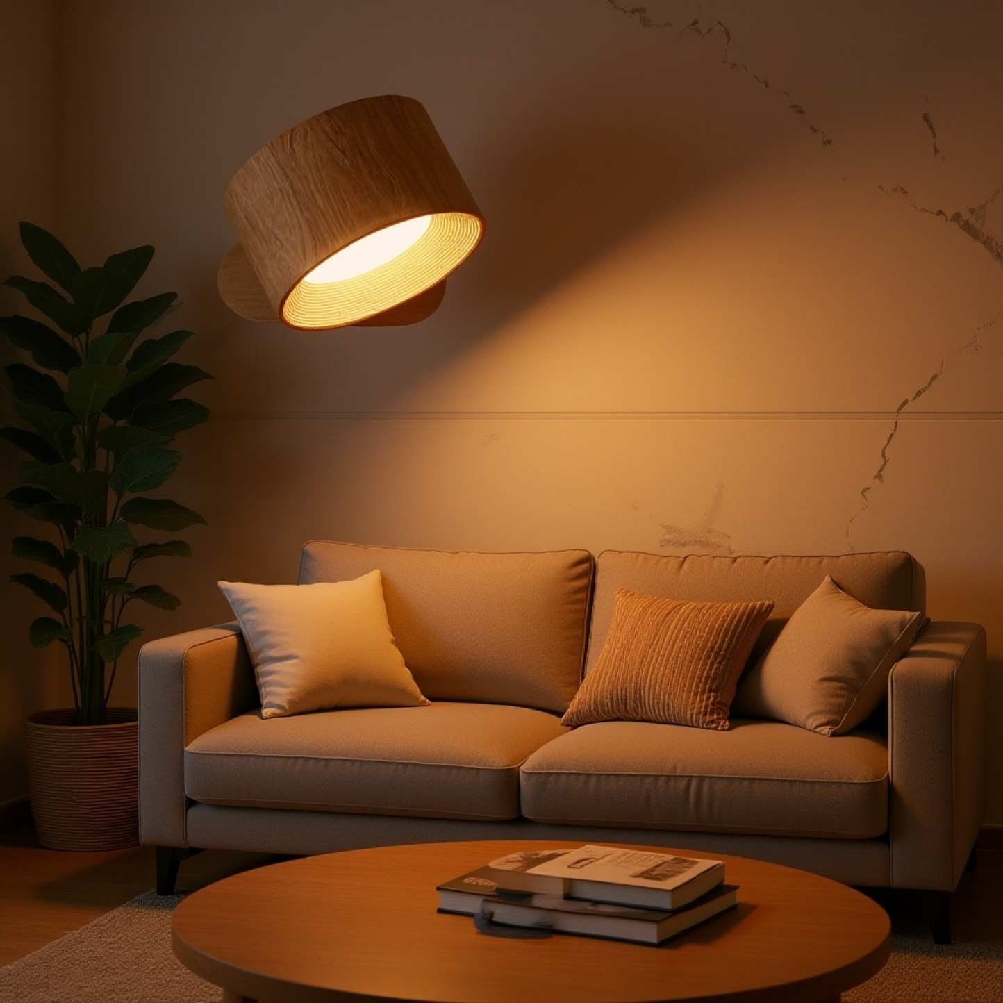 USB充電式壁掛けライト ポータブルタッチ調光ナイトライト 磁気吸着キャビネットライト