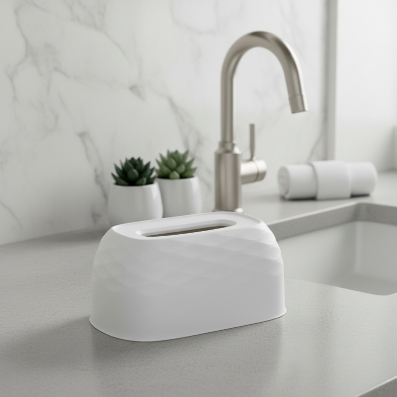 Multifunctional Water Ripple Tissue Box Wall-mounted Desktop Paper Box