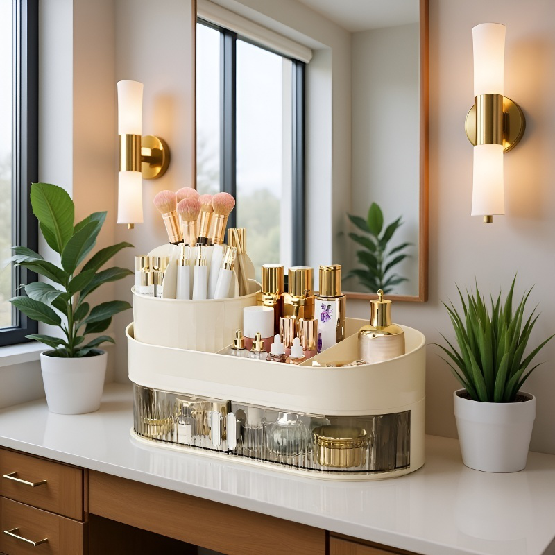 Largecapacity Desktop cosmetic organizer