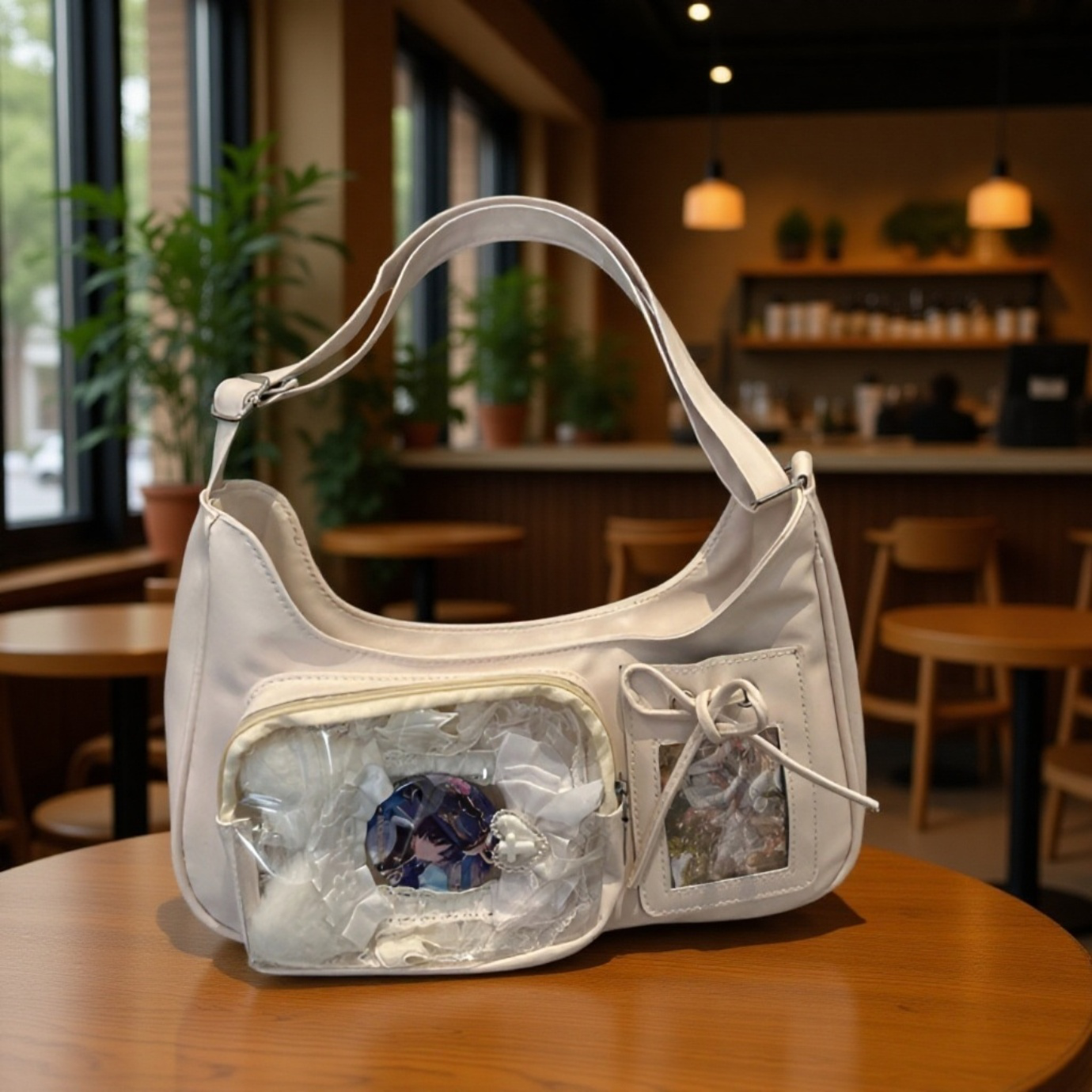 透明素材でグッズをアピールできる痛バッグ
