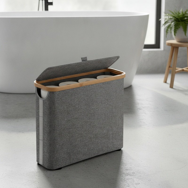 Caja para guardar papel higiénico moderna