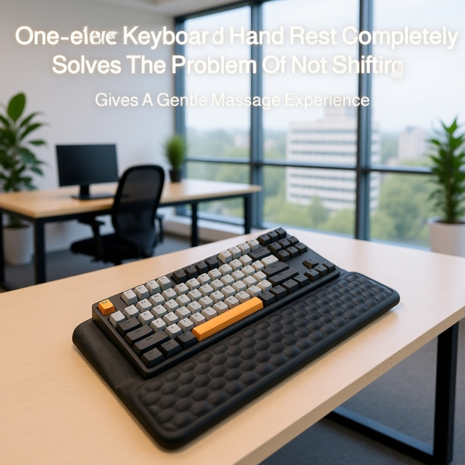 Keyboard rest, slow rebound memory foam mechanical keyboard wrist rest, keyboard hand rest, mouse wr