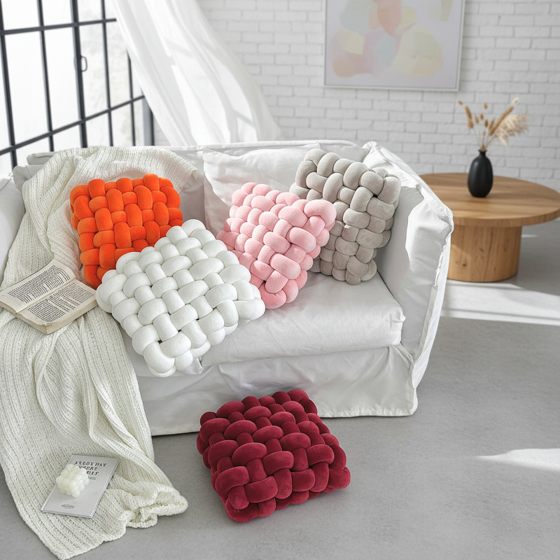 Unique plush sofa pillow for contemporary decor