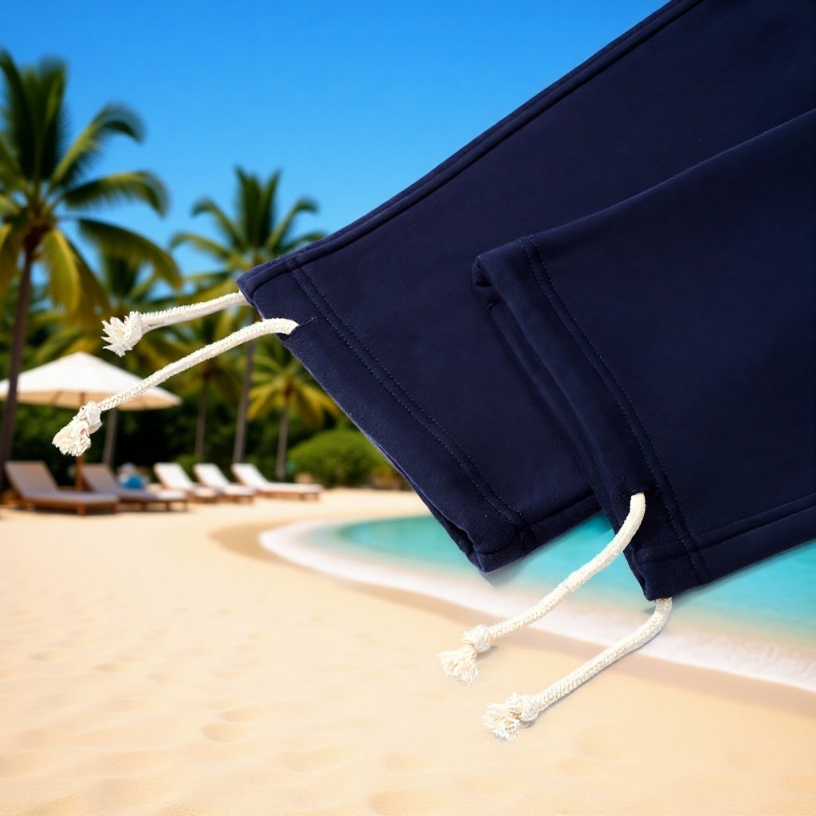 Basic Solid Color Thick Sports Casual Pants