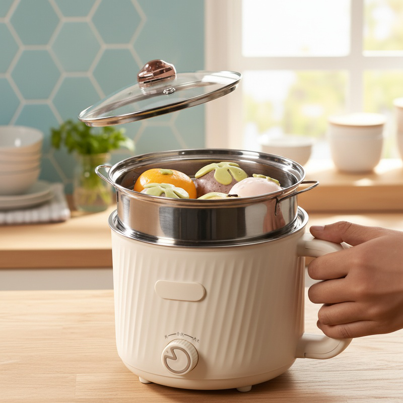 Student dormitory small stainless steel nonstick electric hot pot