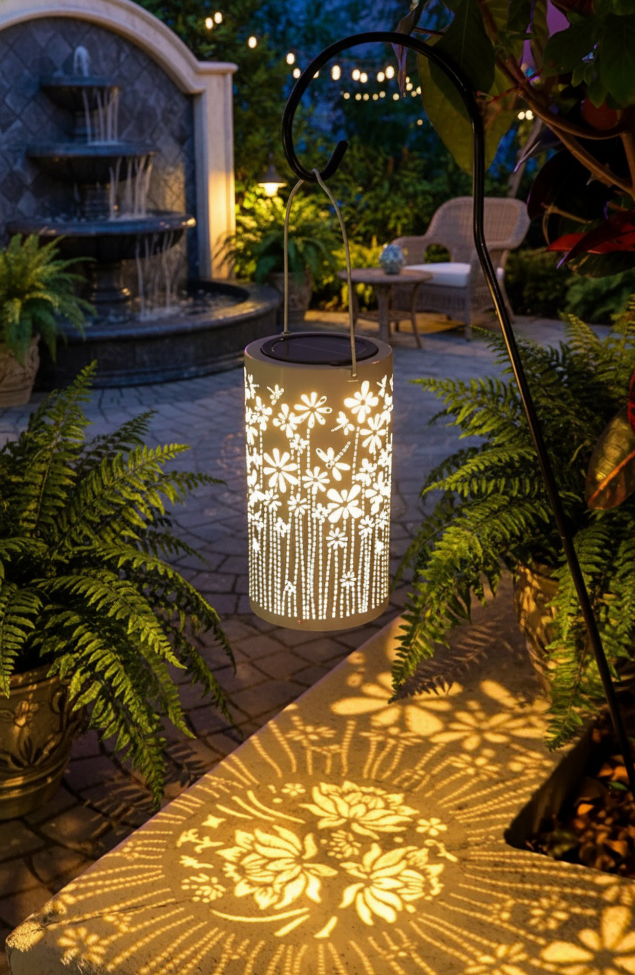 Wasserdichte Solarleuchte als Gartendekoration