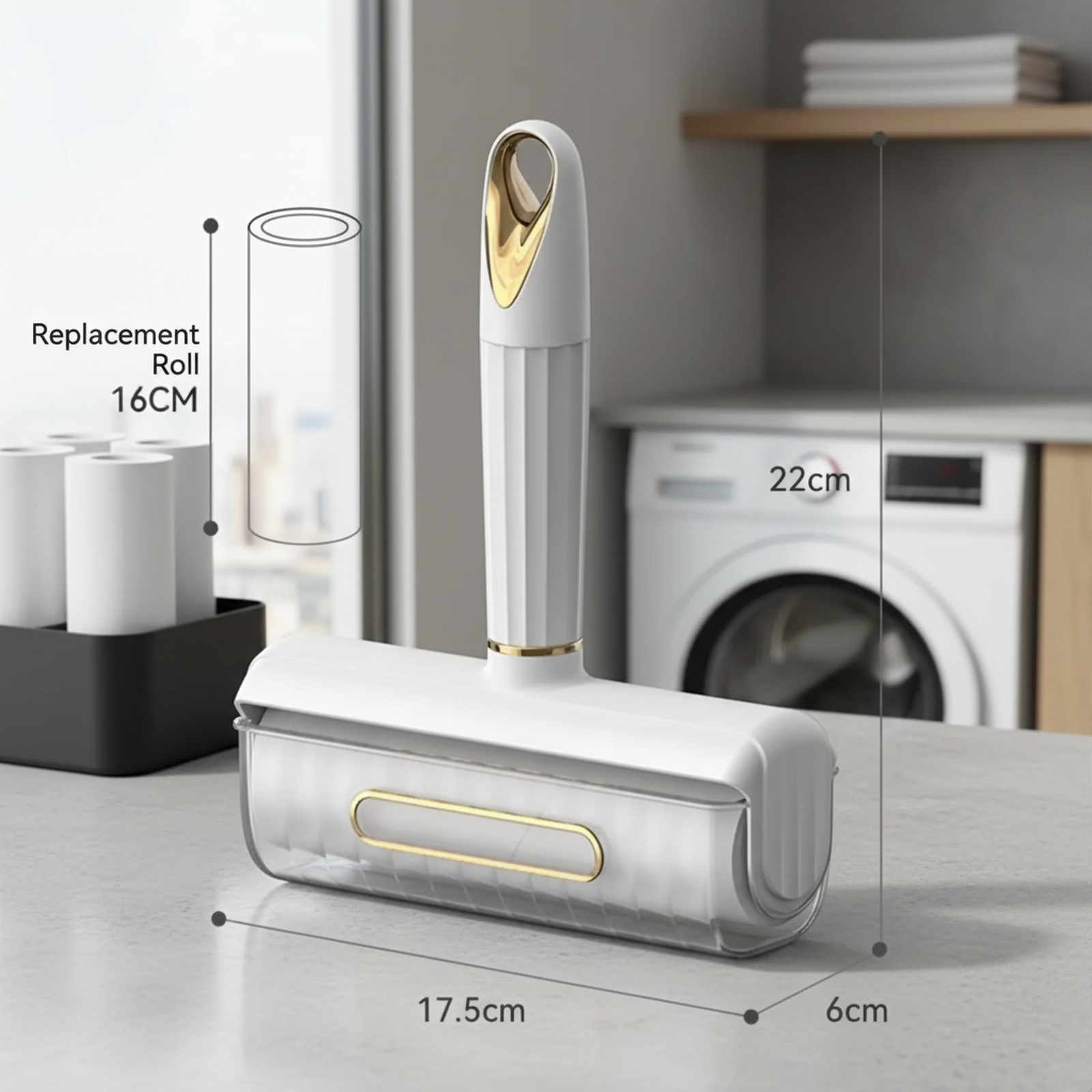 Large lint roller for quick cleaning