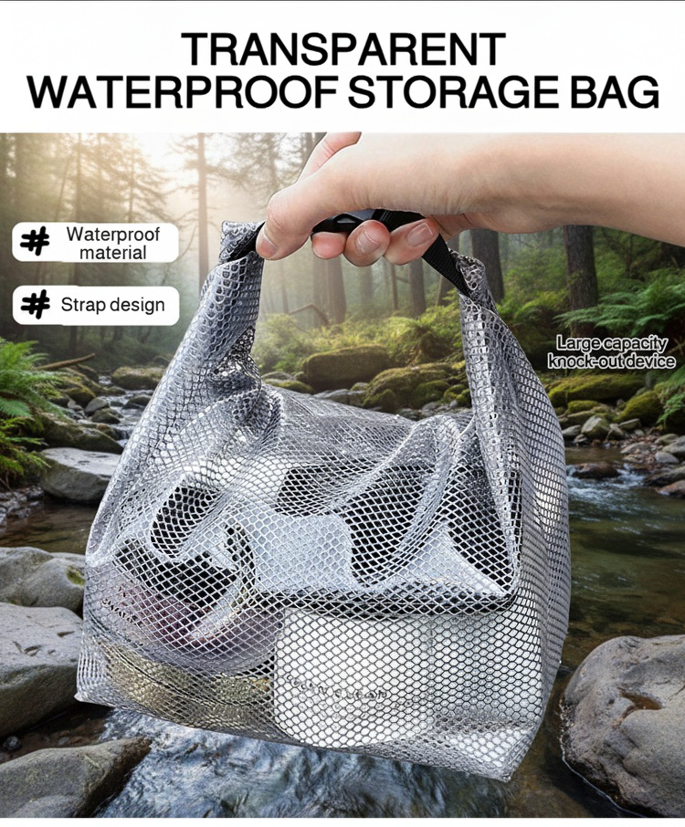 Four-color Hanging Rope Waterproof Storage Bag front view