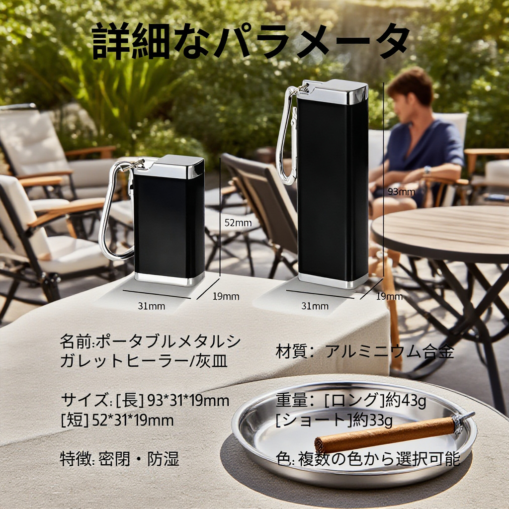 アウトドアシーンで活躍する耐圧灰皿