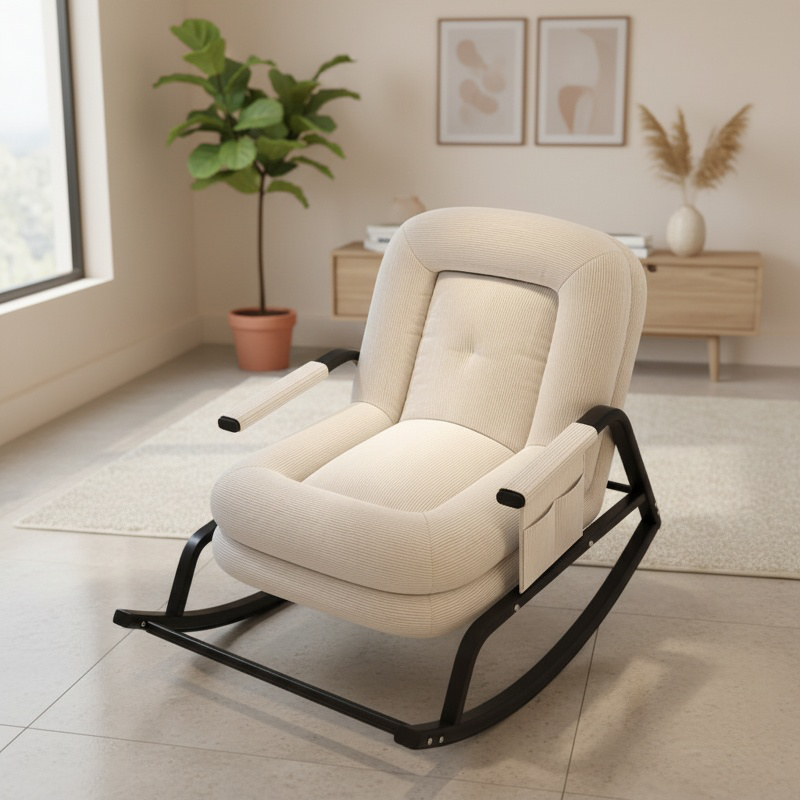 Single Balcony Lazy Rocking Chair Home Internet Celebrity Comfortable Leisure Chair