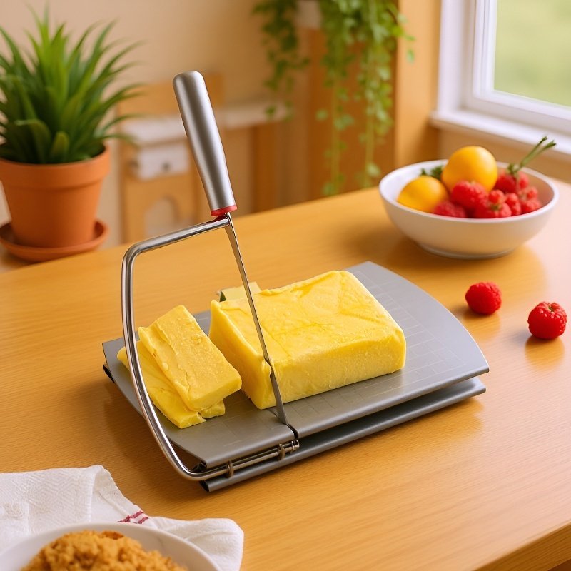  Cortador de queso de acero inoxidable con escala